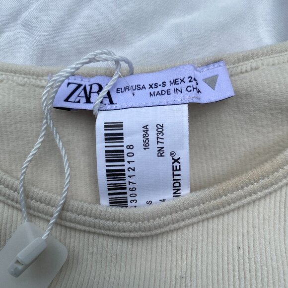 Zara Limitless Contour Collection Ribbed Crop Top (XS-S) - Picture 9 of 9